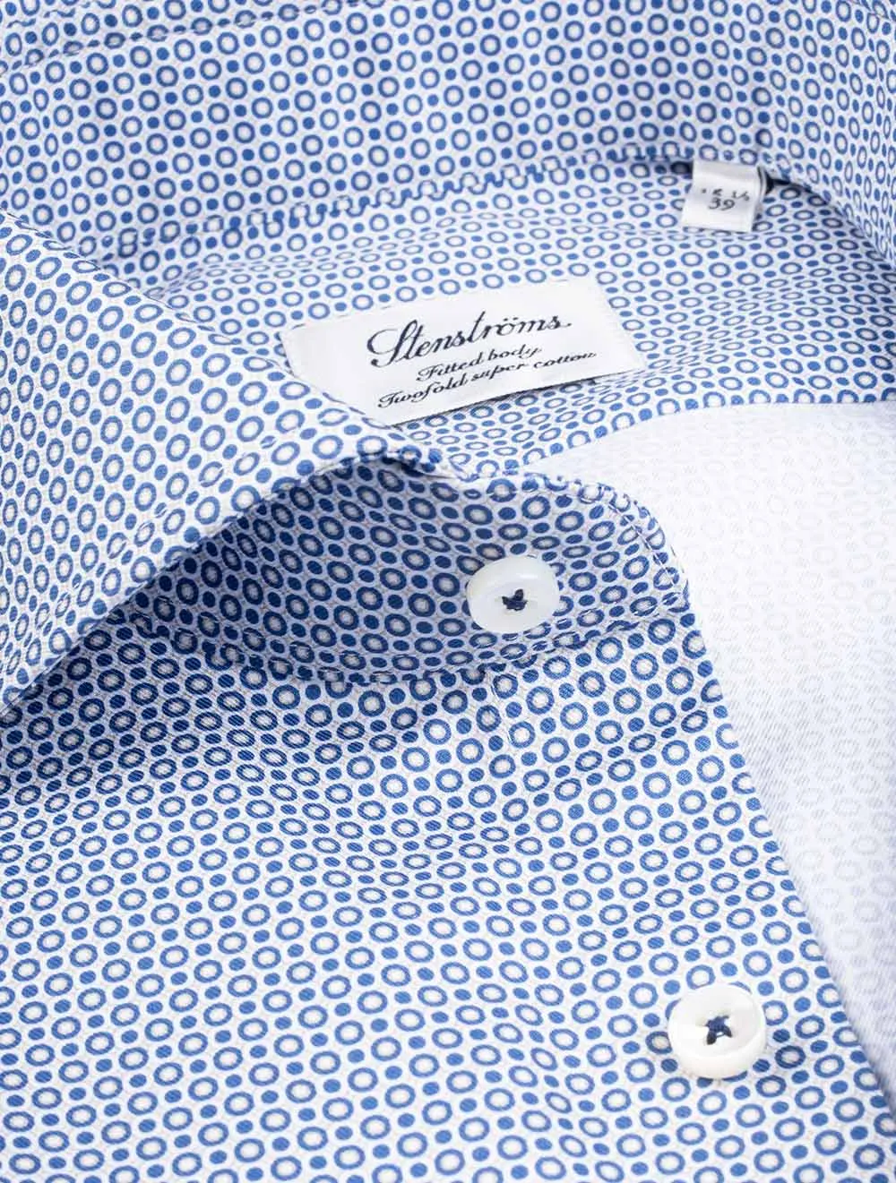 Geometric Pattern Shirt Blue