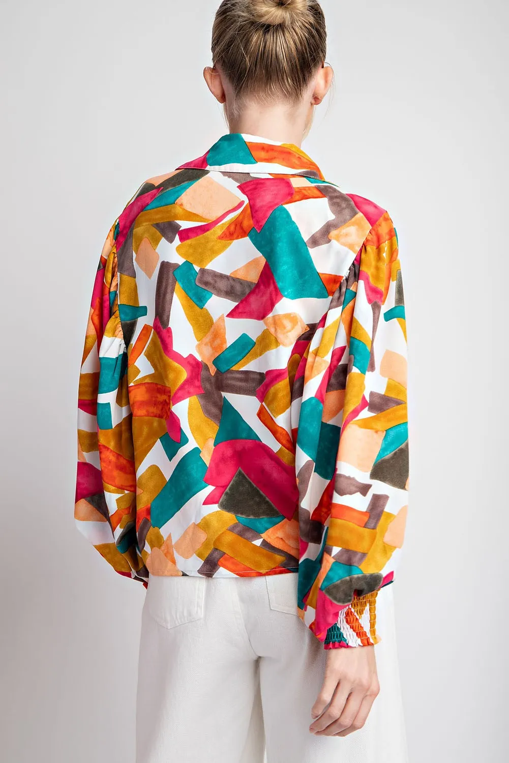Geometric Printed Top