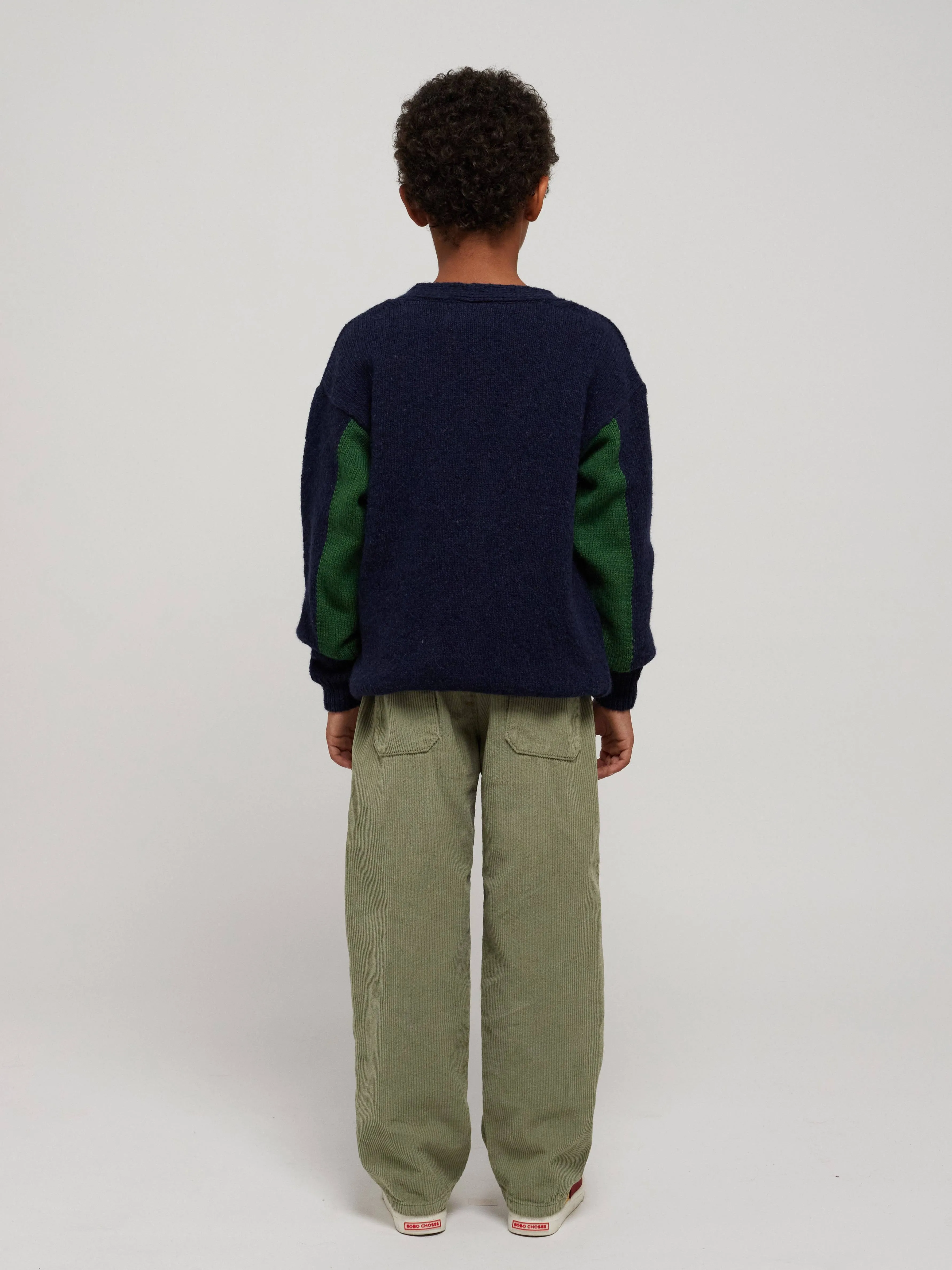 Geometric Shapes Intarsia Cardigan