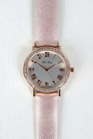 Glitz And Glam Vegan Leather Watch
