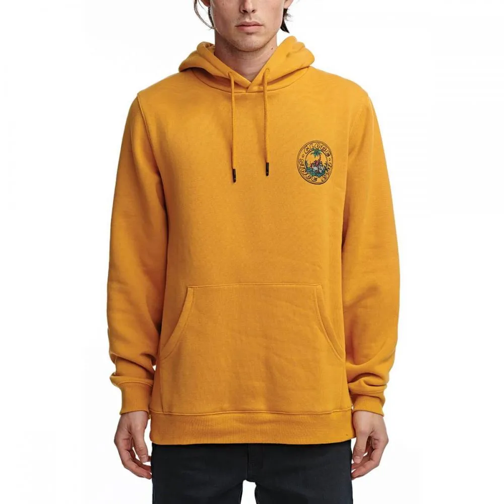 Globe Felpa da uomo con cappuccio Diverge GB02033017 giallo oro