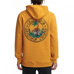 Globe Felpa da uomo con cappuccio Diverge GB02033017 giallo oro