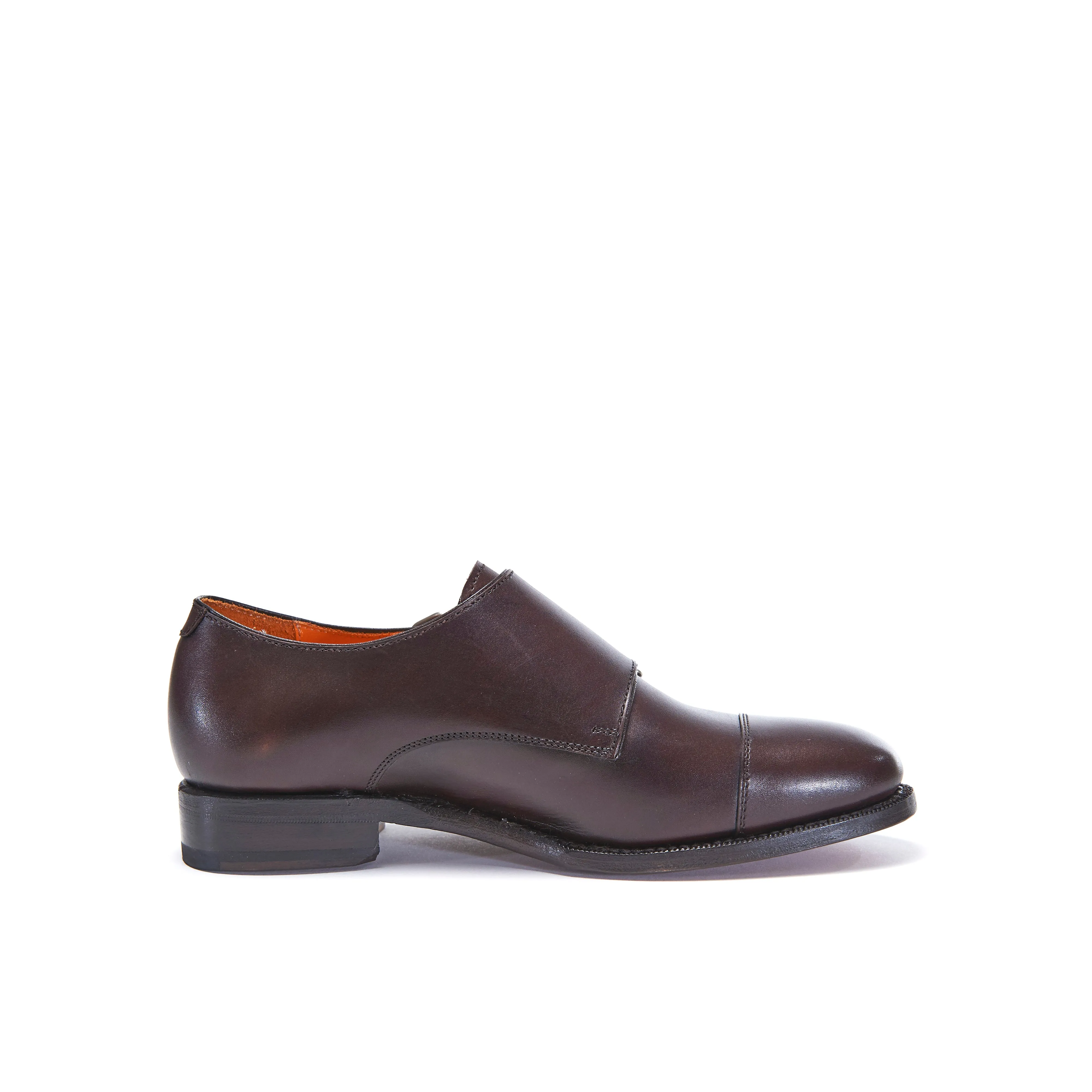 Goodyear straight cap monk strap dark brown
