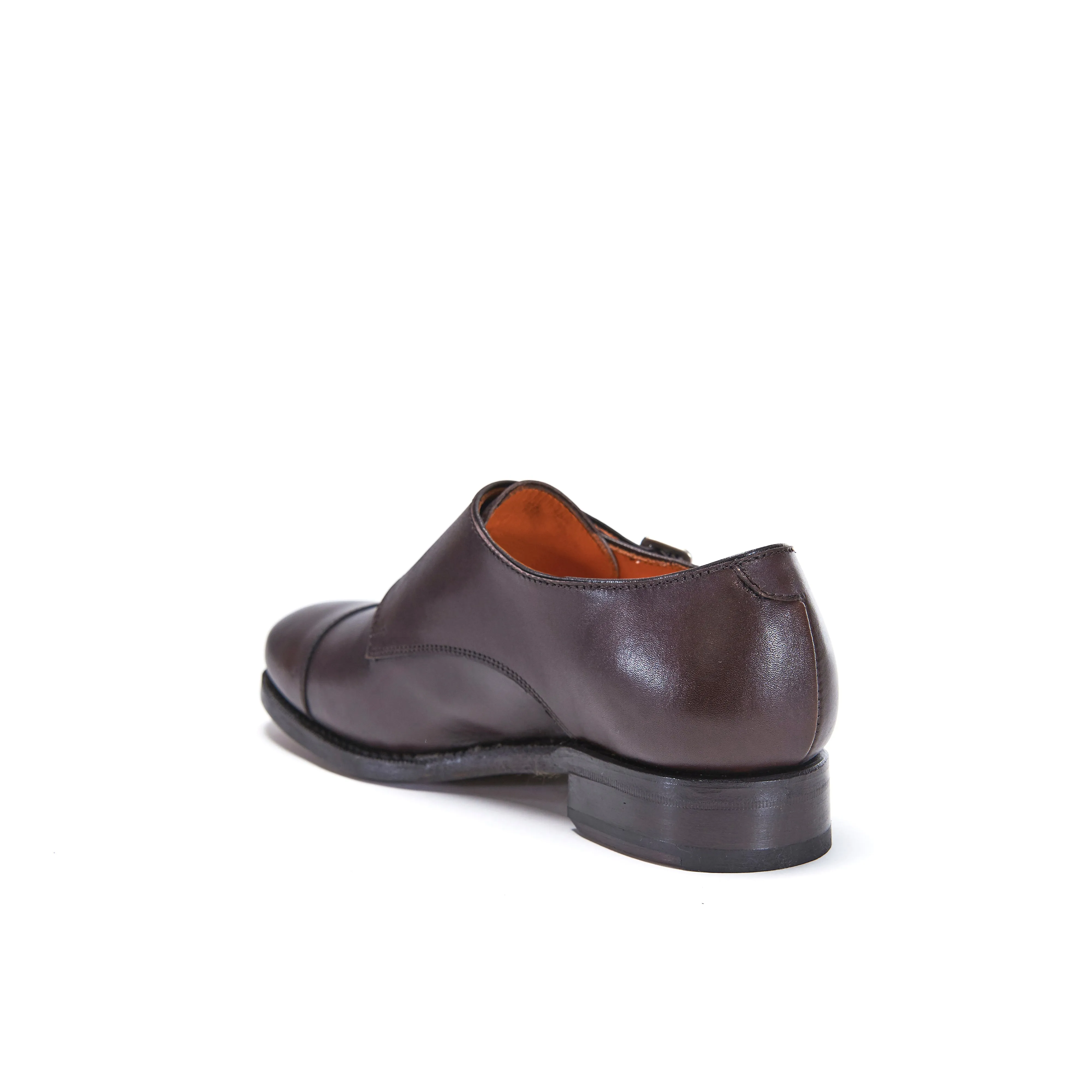 Goodyear straight cap monk strap dark brown