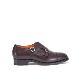 Goodyear straight cap monk strap dark brown