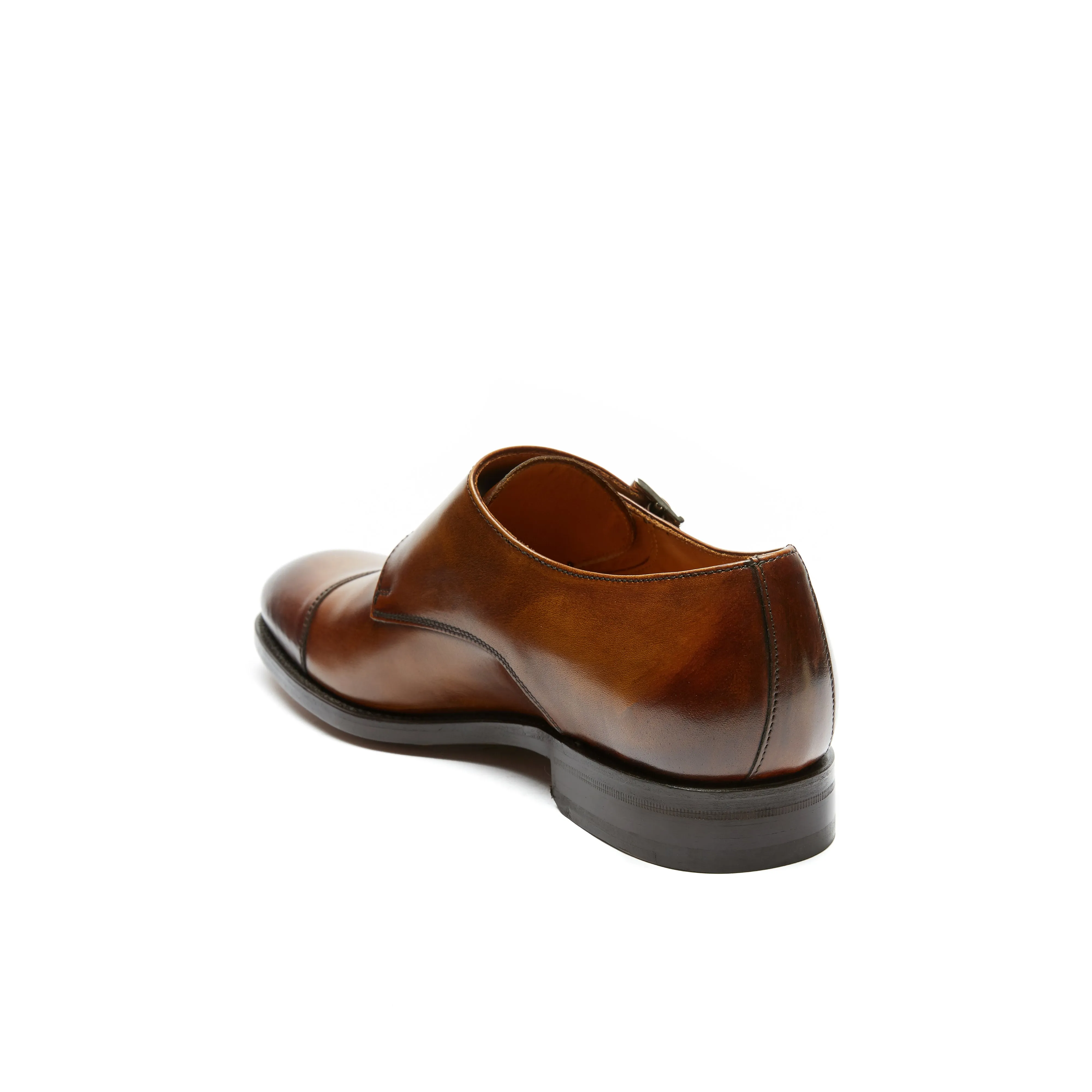 Goodyear straight cap monk strap tan brown