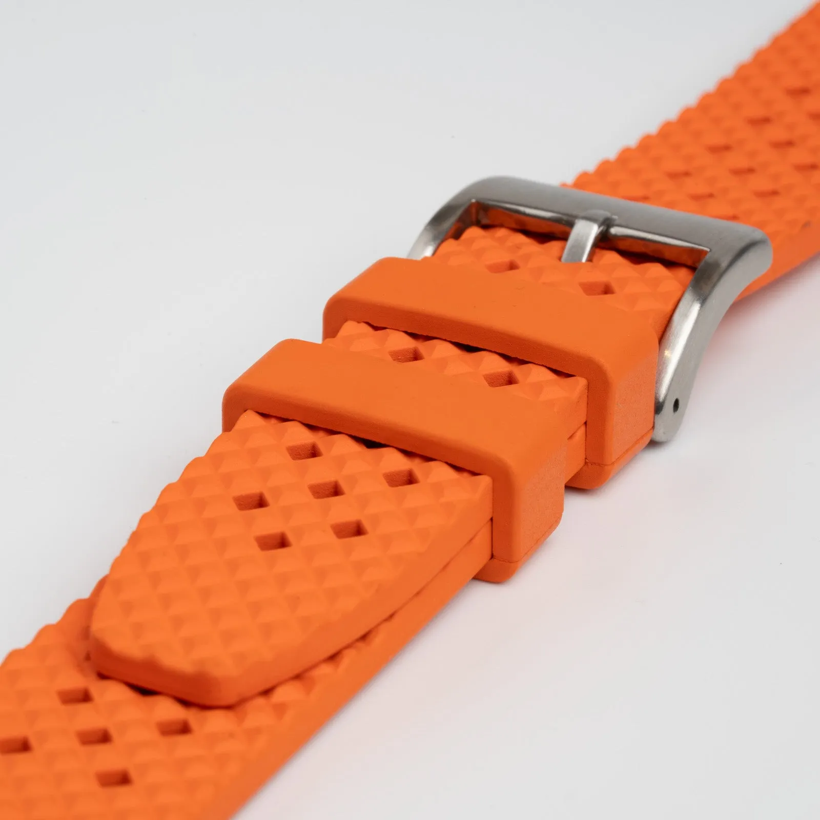 Hex FKM Quick Release Rubber Orange Watch Strap