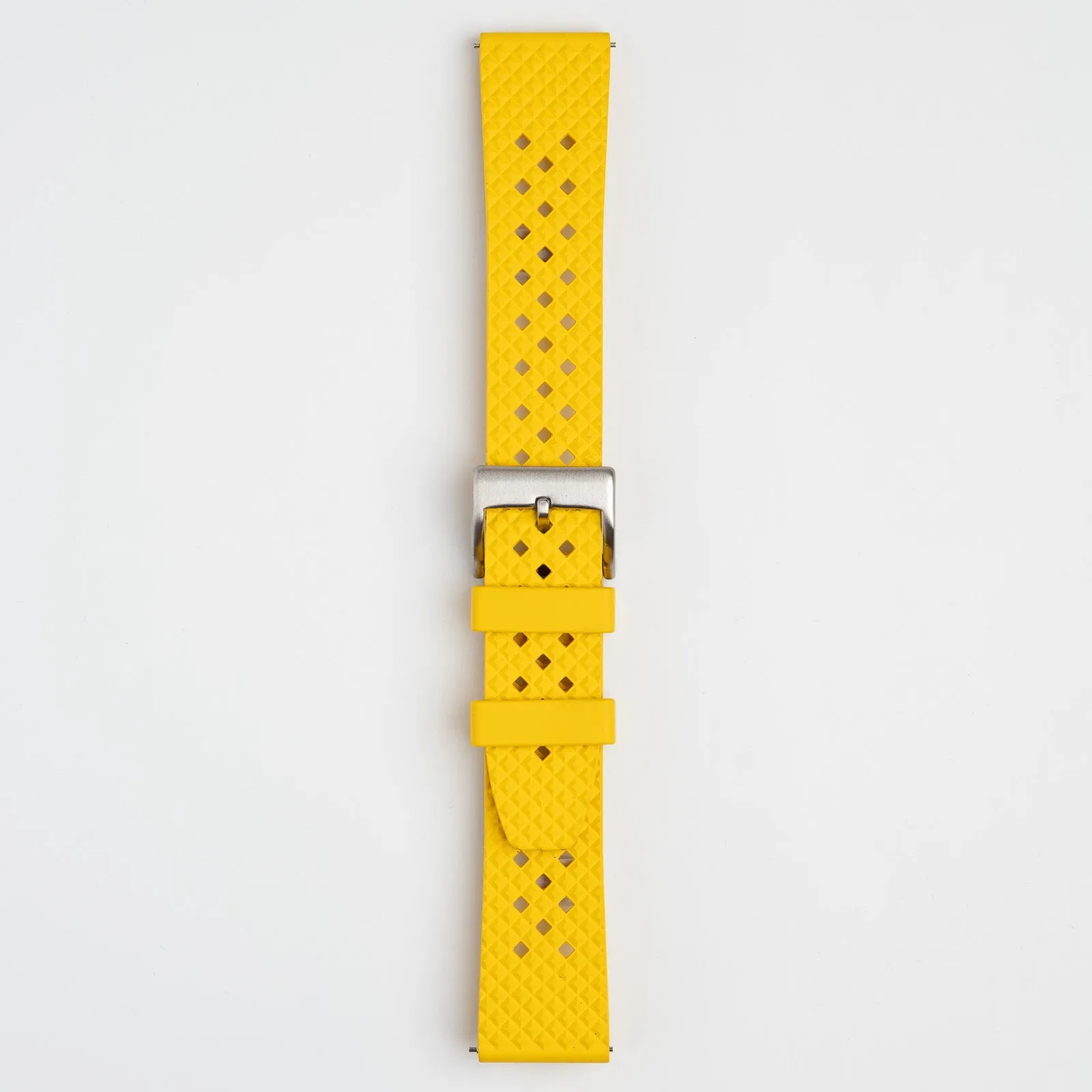 Hex FKM Quick Release Rubber Yellow Watch Strap
