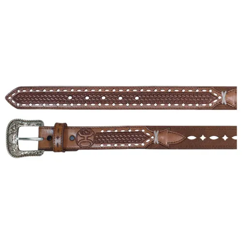 Hooey Oval and Diamond Inlay Mens Belt