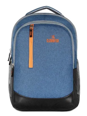 Laptop Backpack with 2 Compartments & Water Bottle Holders | 17 Litres | Blue