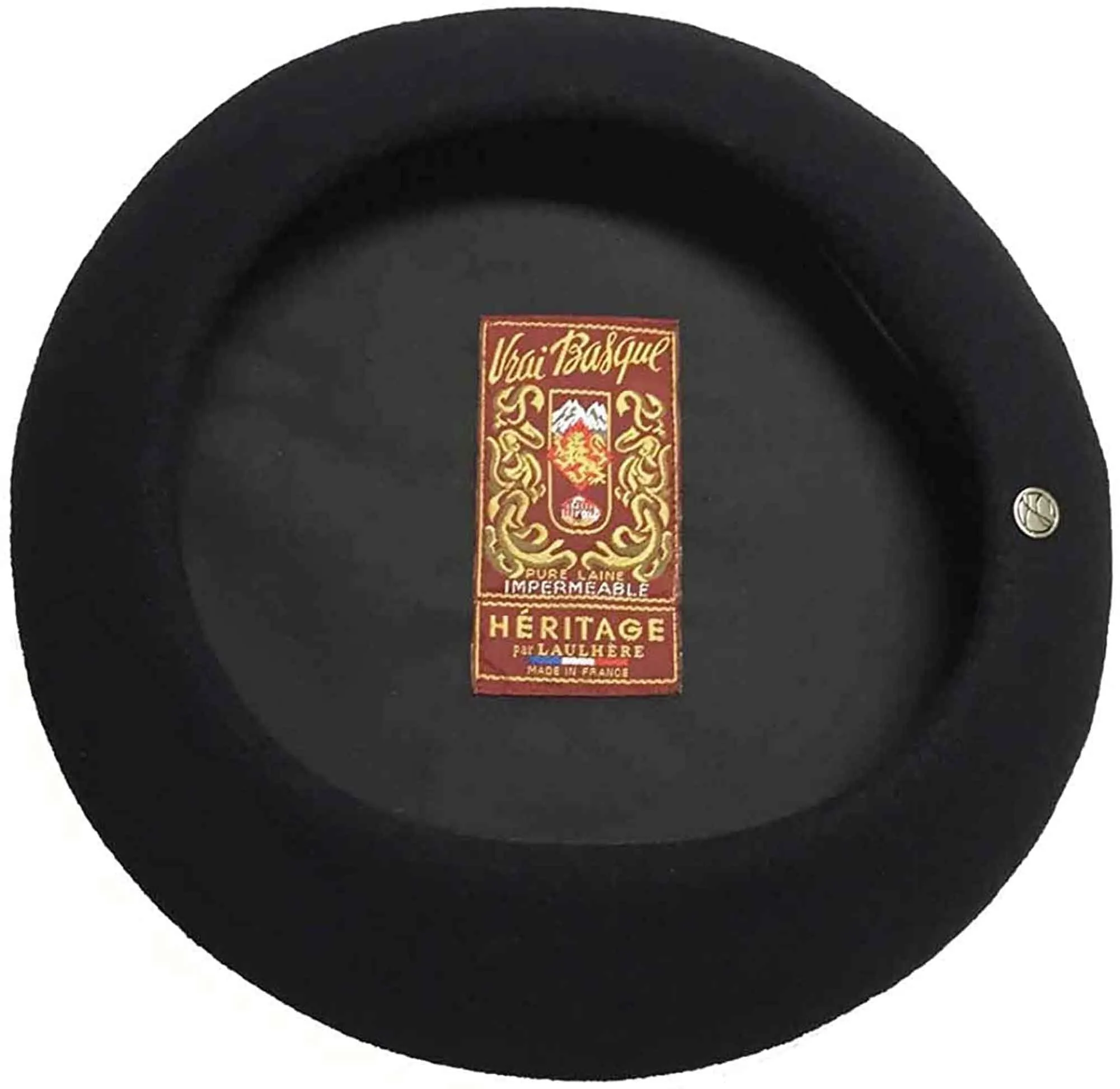 *Laulhere-France "VRAI BASQUE 9-1/2 " Anglo Basque Wool Beret Style#528