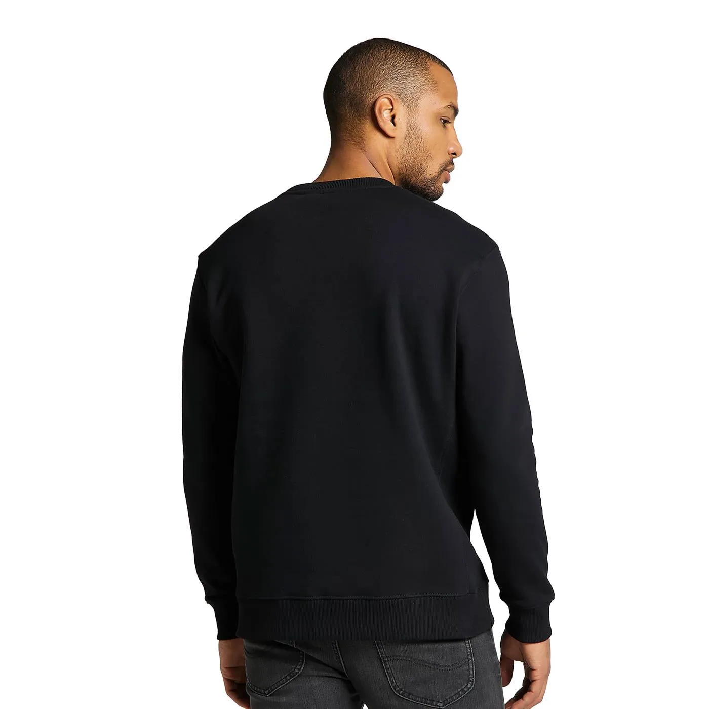 Lee felpa girocollo da uomo Plain Crew L81ITJ01 nero