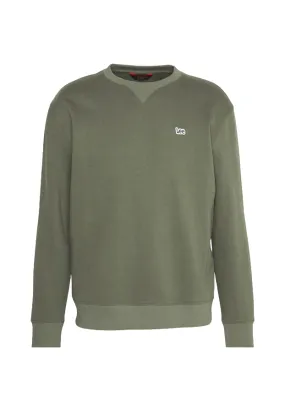 Lee Felpa Girocollo da uomo Plain Crew Sweatshrt 112341660 oliva