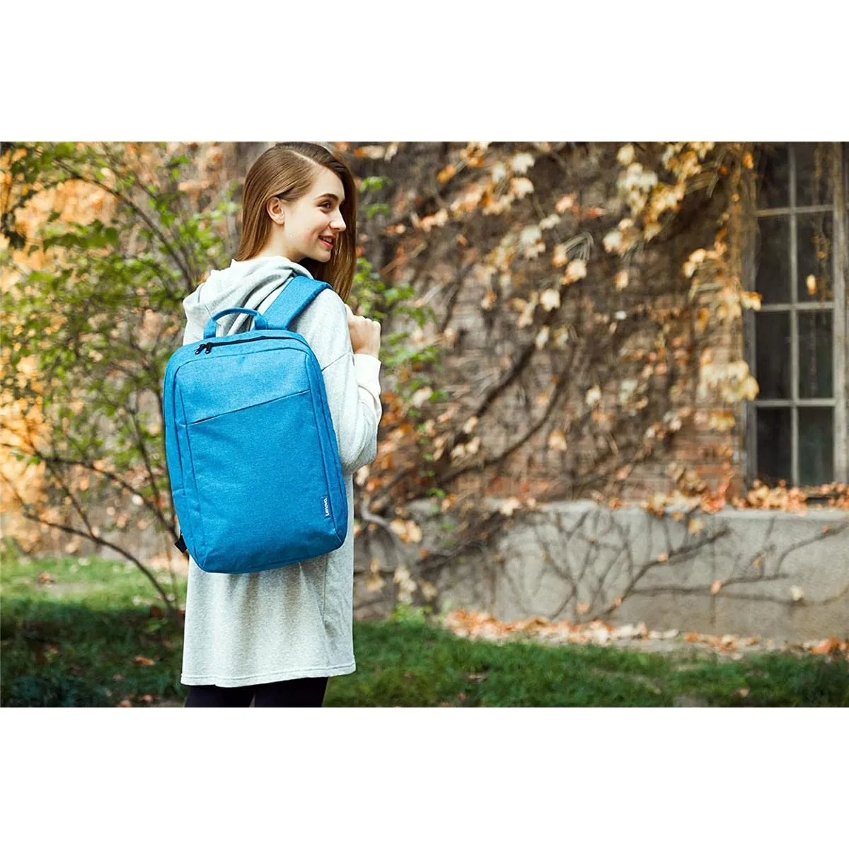 Lenovo 15.6" Casual Backpack B210, Durable and Water- Repellent Fabric, School & Office Use, Padded Laptop Compartment, adjustable shoulder straps, Blue