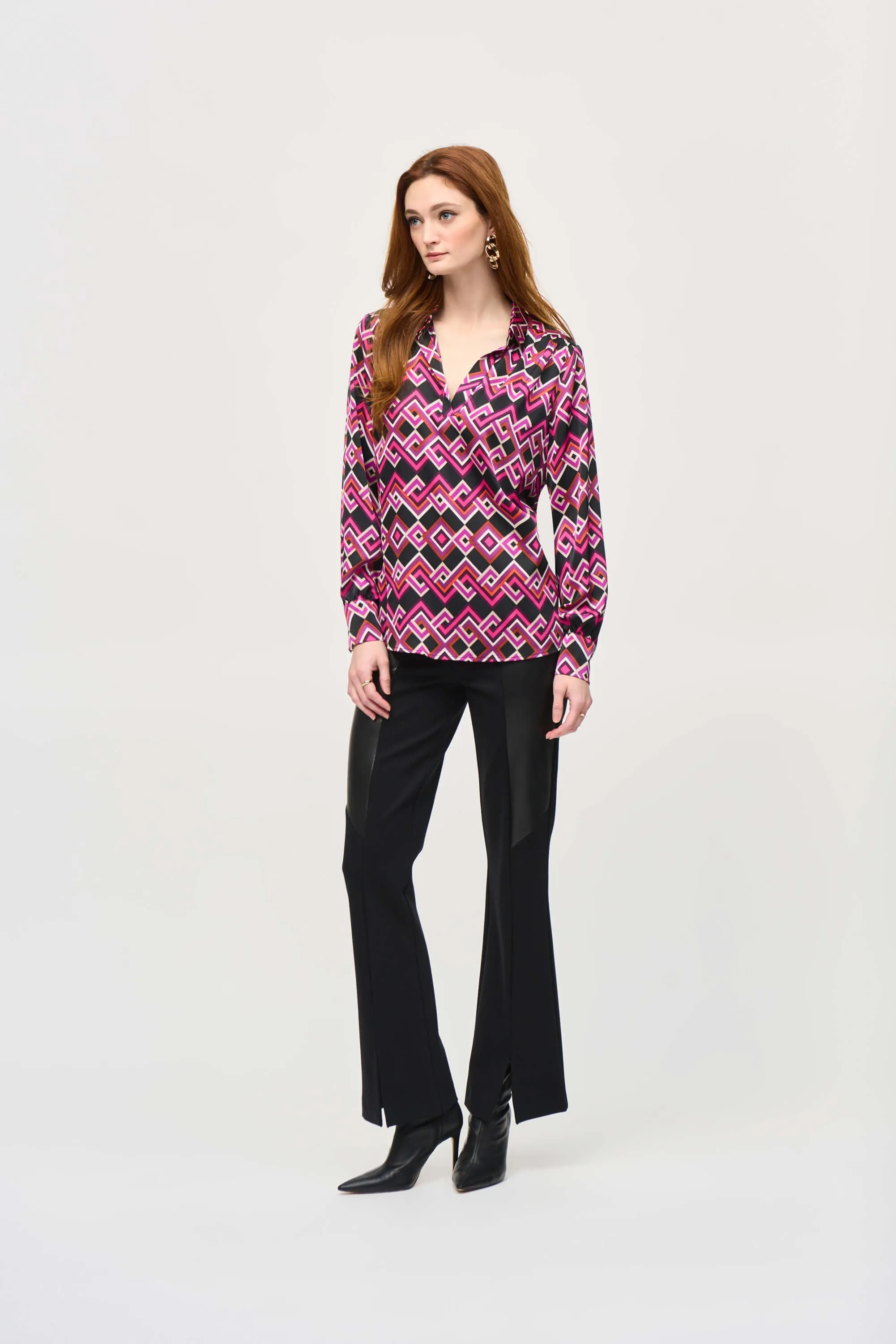 Liberty Satin Geometric Top 243166