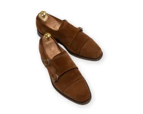 Loake - Tan Suede Double Monk Straps UK 6,5/EU 40,5