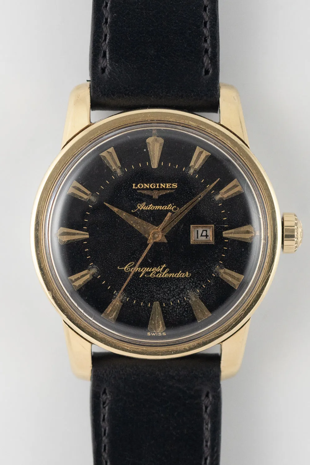 LONGINES Conquest Ref.9007 Black Gilt Dial