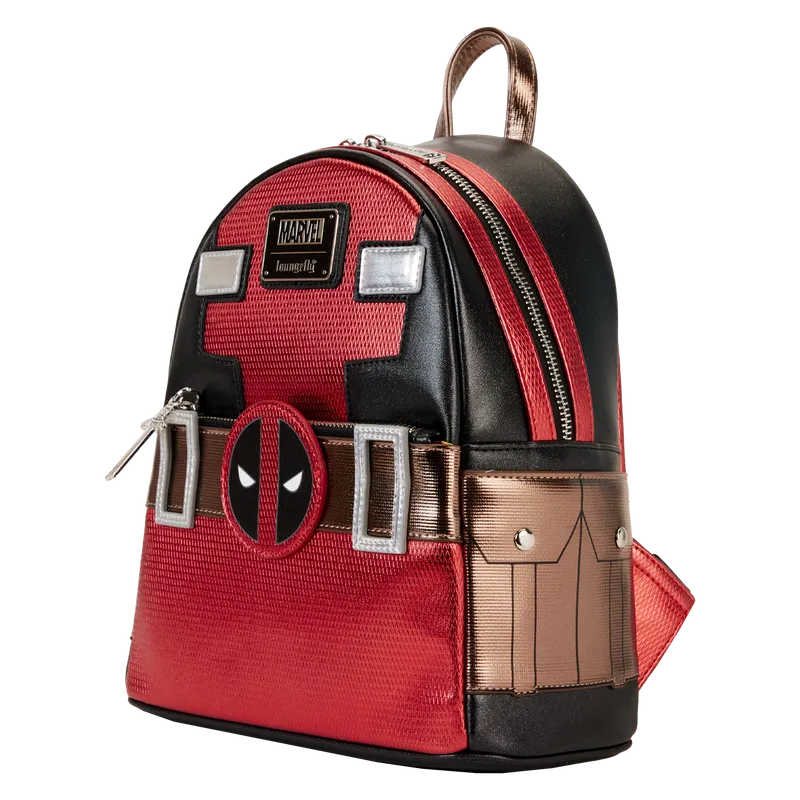 Marvel Metallic Deadpool Cosplay Mini Backpack