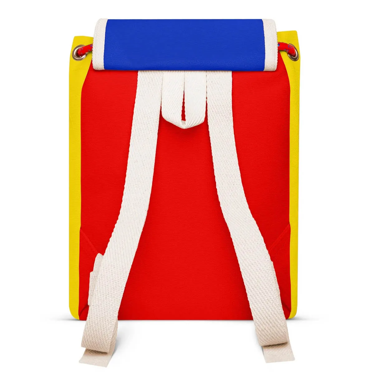 Matra Mini S Leather Backpack in Tricolour by YKRA