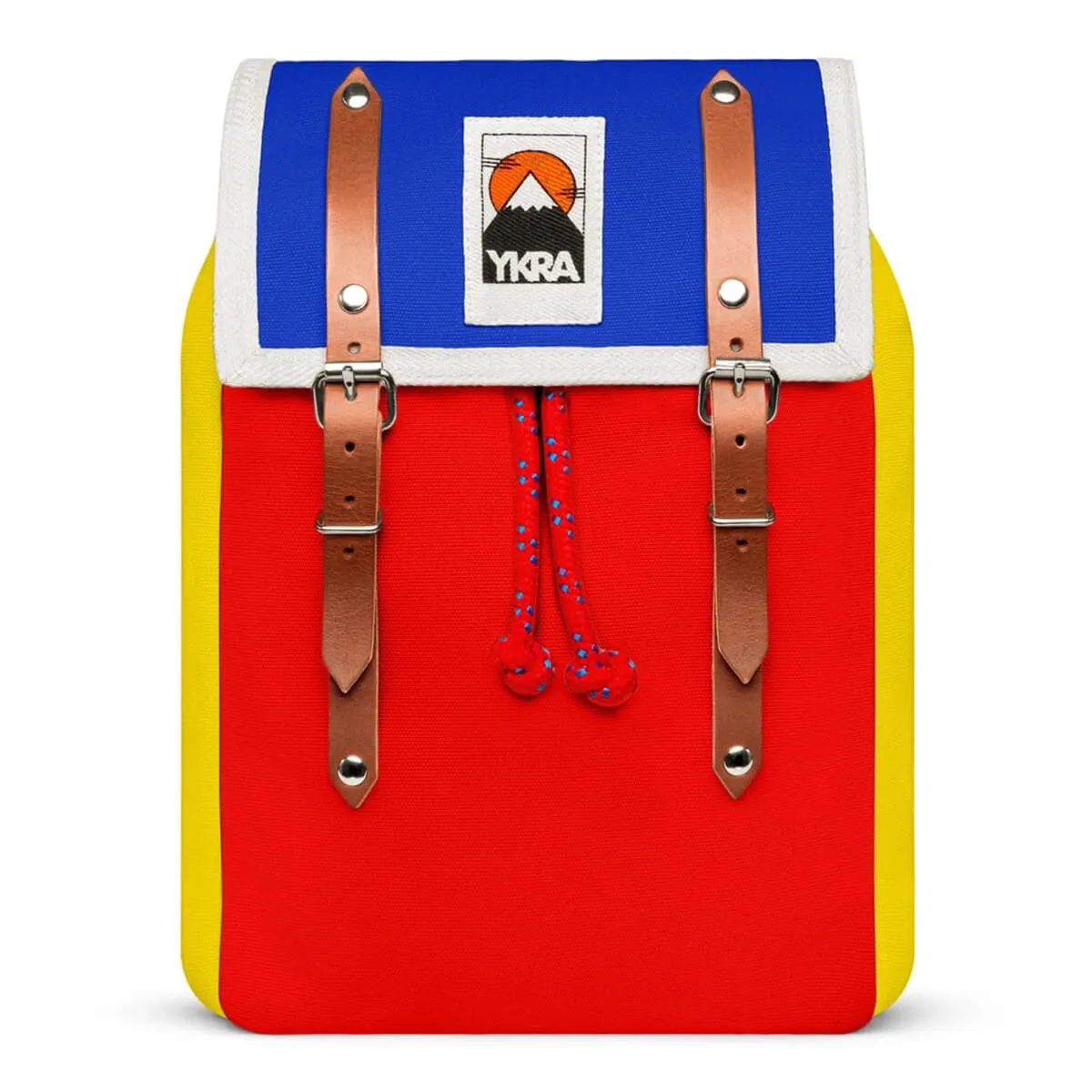 Matra Mini S Leather Backpack in Tricolour by YKRA