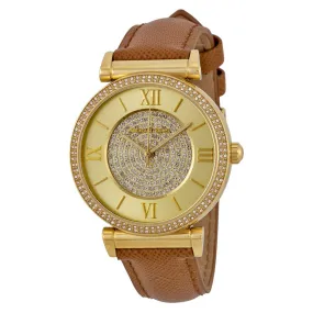 Michael Kors Catlin Champagne Crystal Pave Dial Ladies Watch MK2375