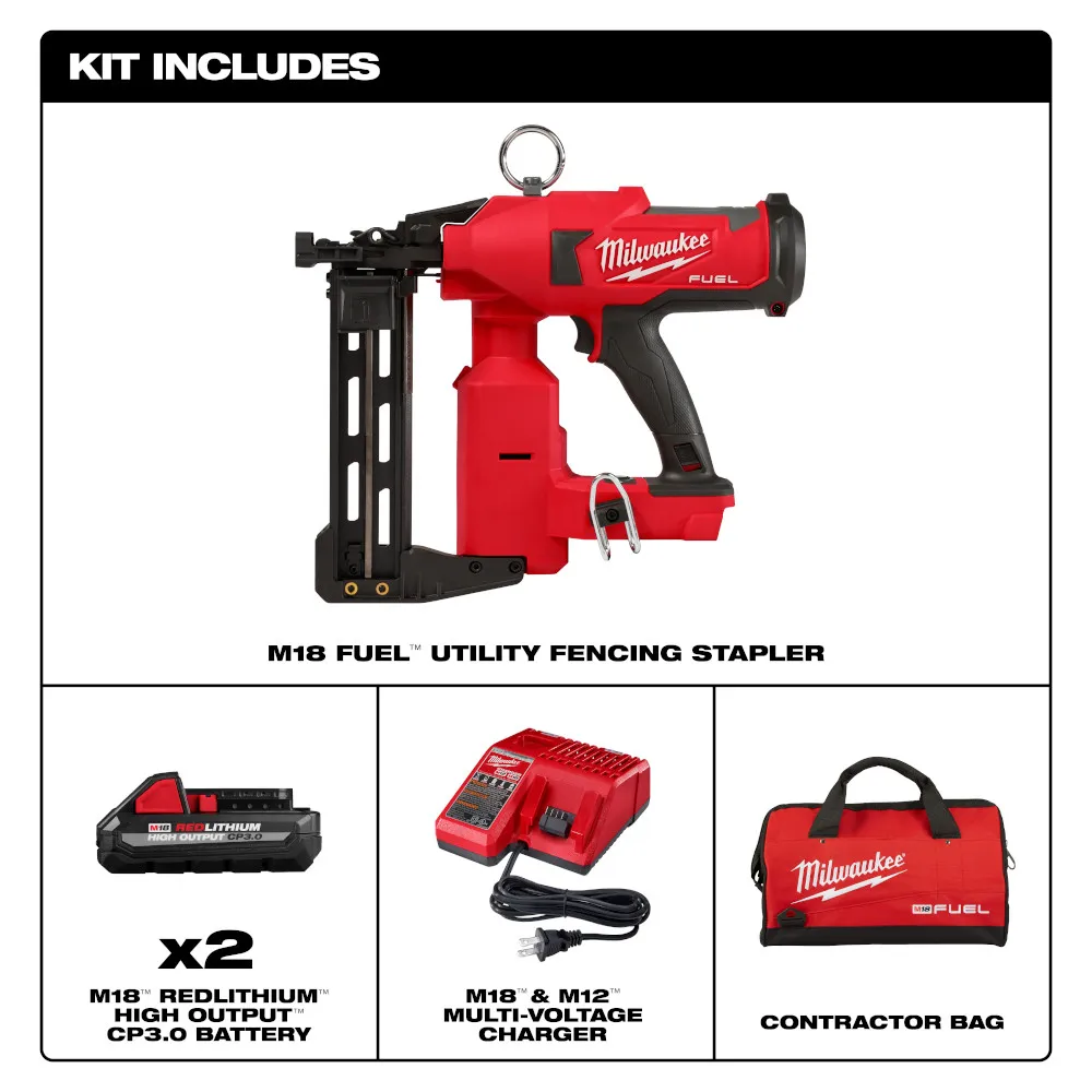 Milwaukee M18 Fuel Utility Fencing Stapler Kit