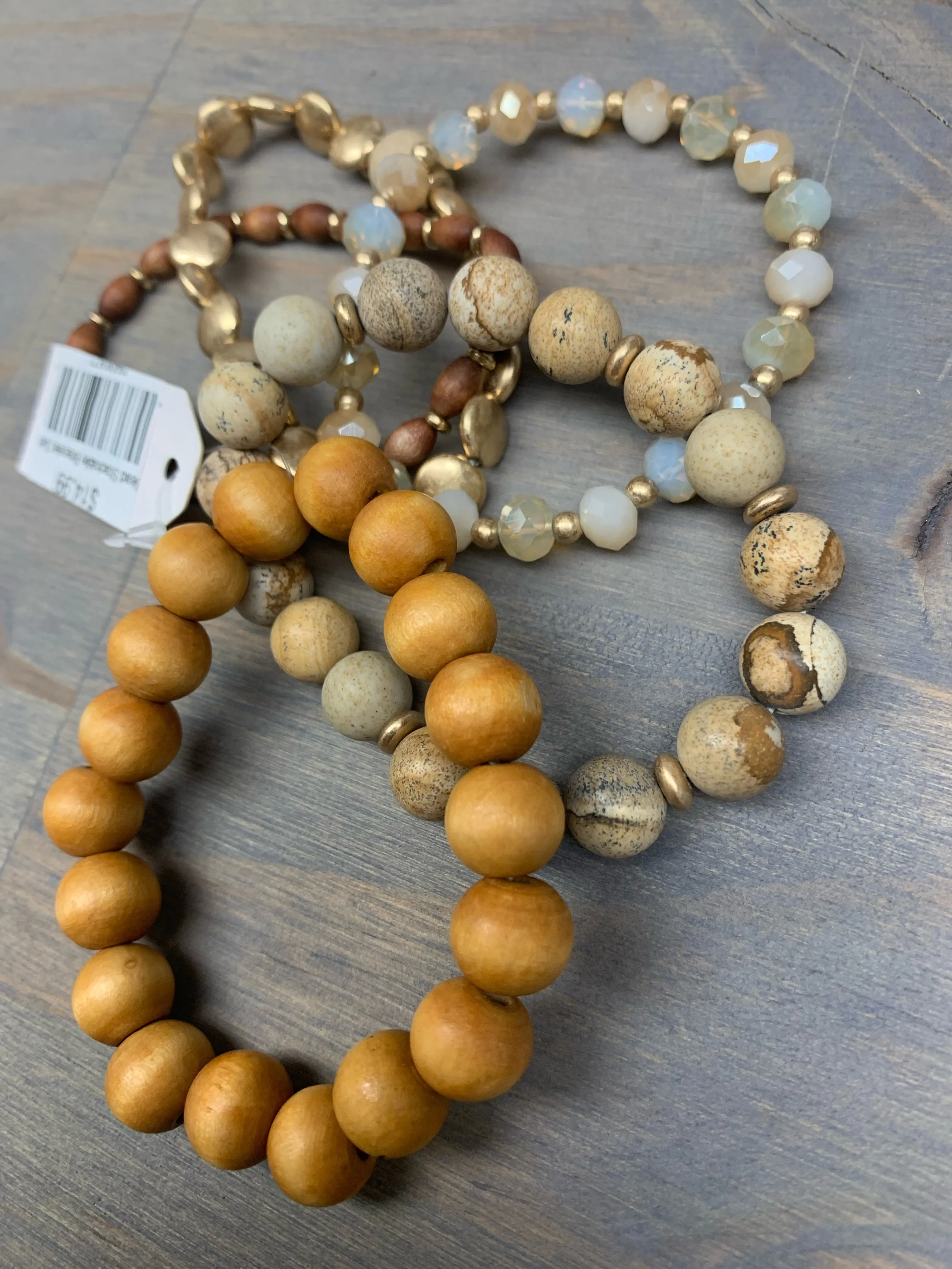 Mixed Bead Stackable Bracelet Set