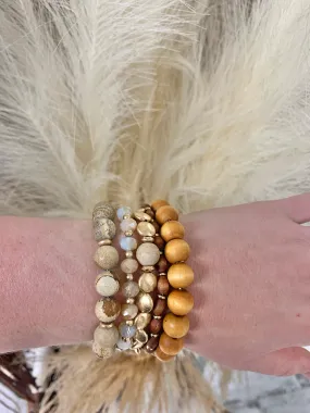 Mixed Bead Stackable Bracelet Set