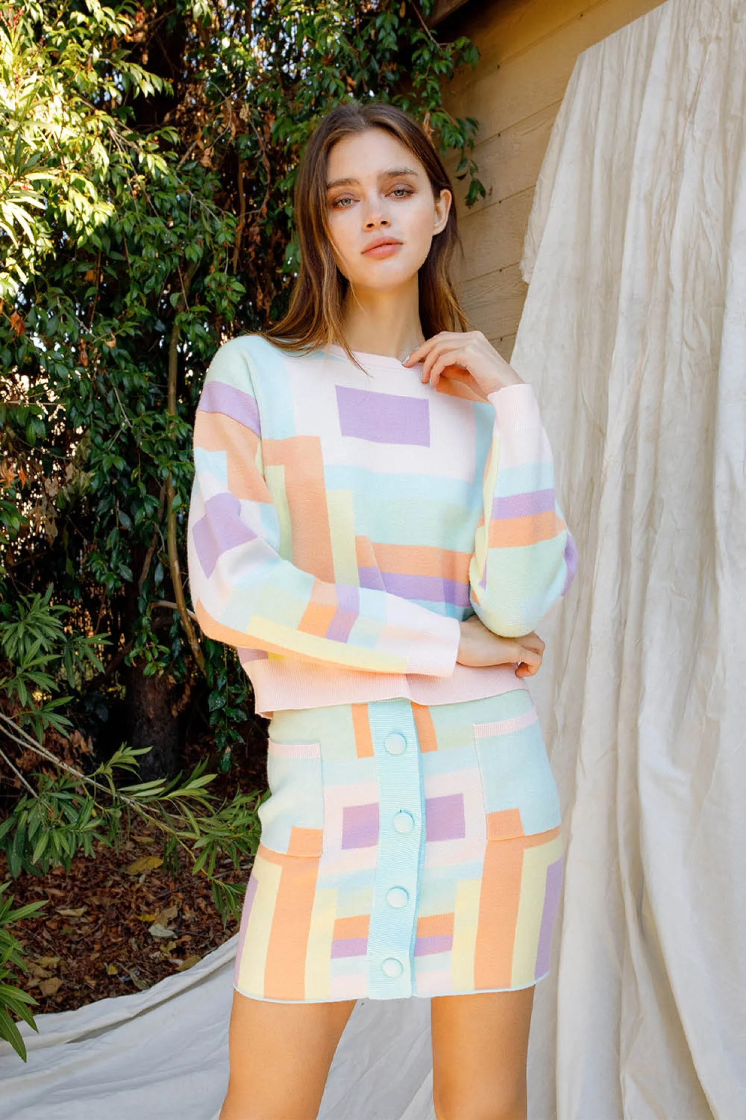 Mod Geometric Sweater