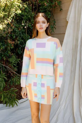 Mod Geometric Sweater