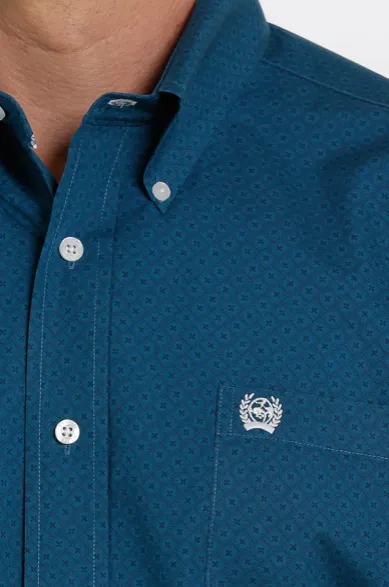 MTW1105345 - Cinch Men's Geo Print LS Button-Up Shirt