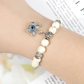 Natural Stone Lucky Evil Eye Beads Bracelets For Women Men