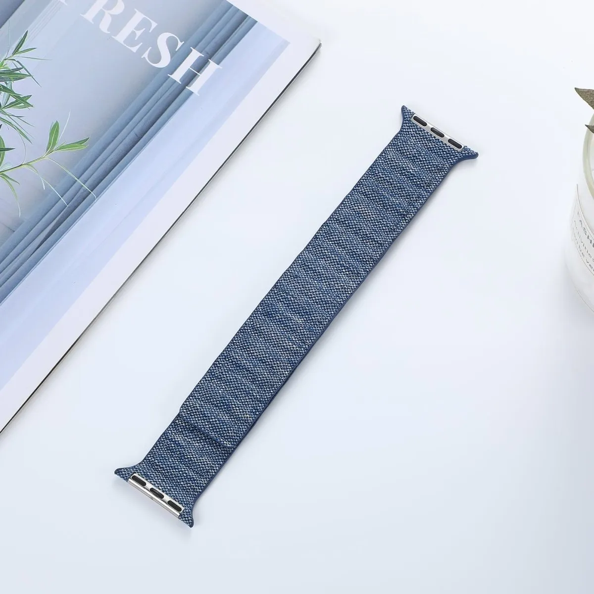 Navy Denim Magnetic Link Band