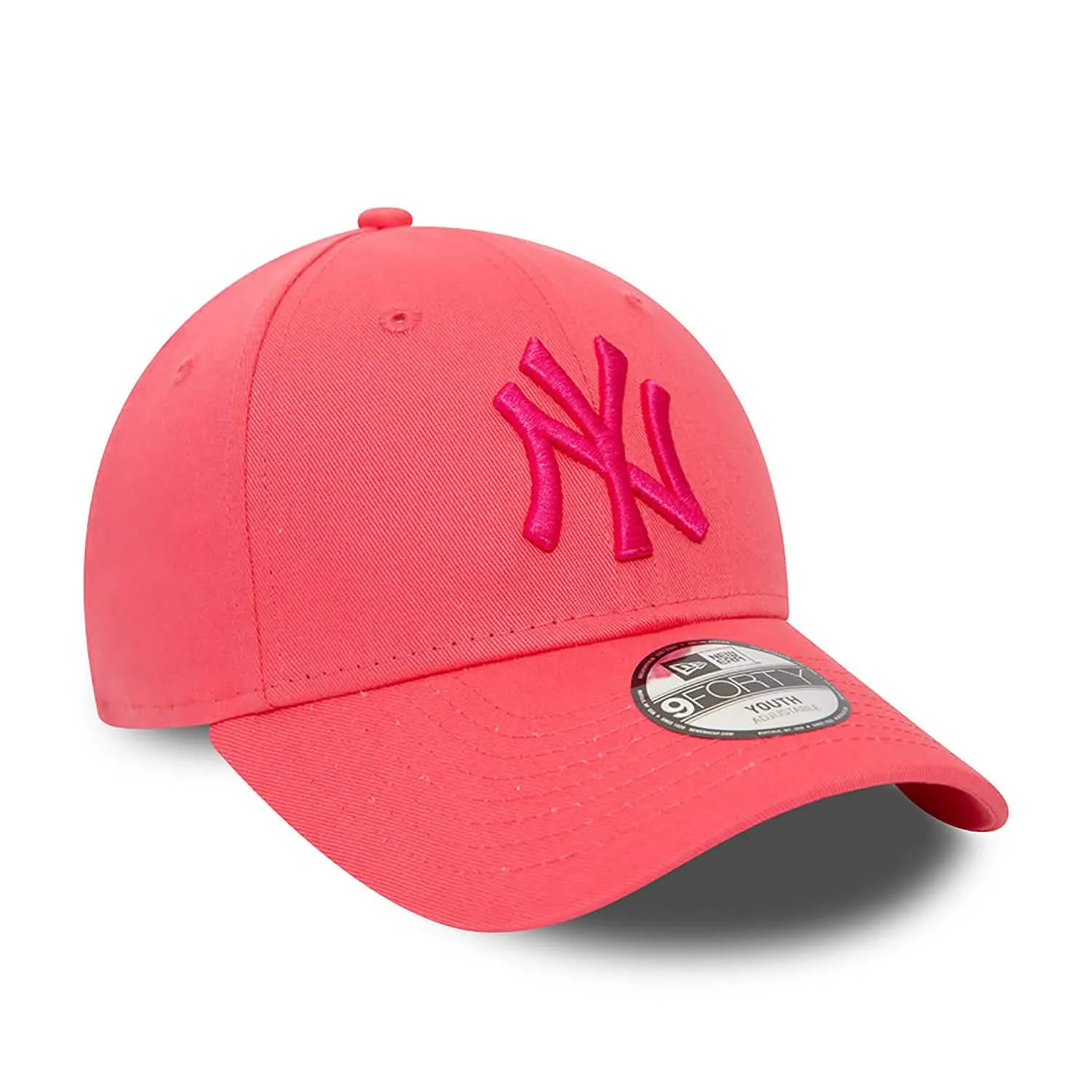 New York Yankees 9Forty Youth Cap Neon Pink