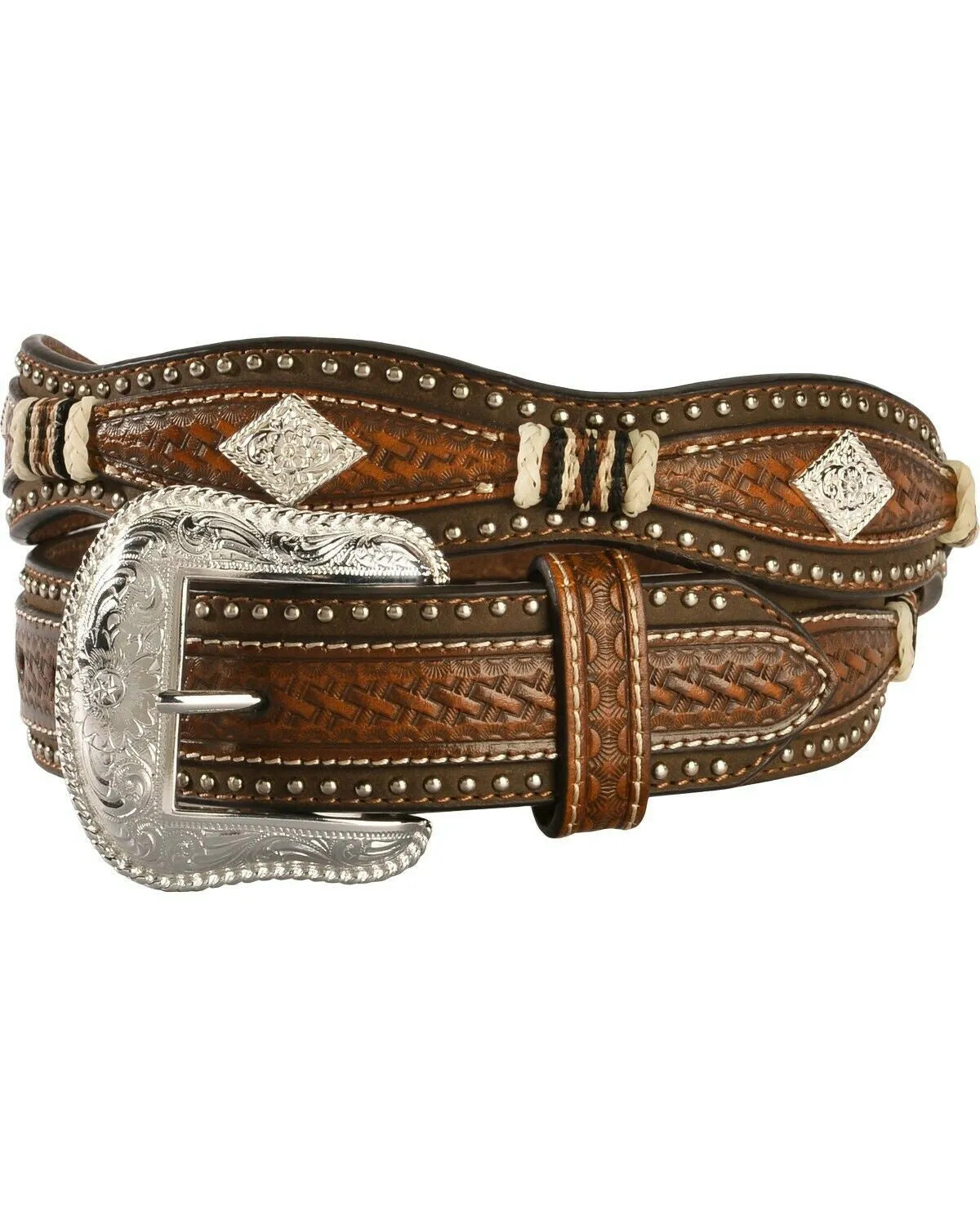Nocon Men's  Diamond Concho Belt