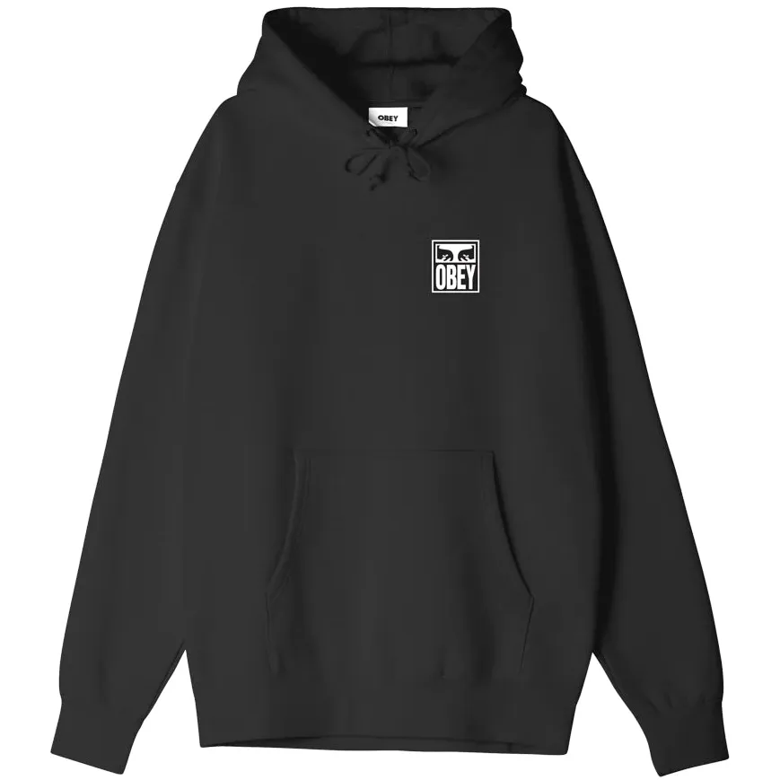 Obey felpa con cappuccio da adulto Eyes Icon Premium 112843126 A607800 nero