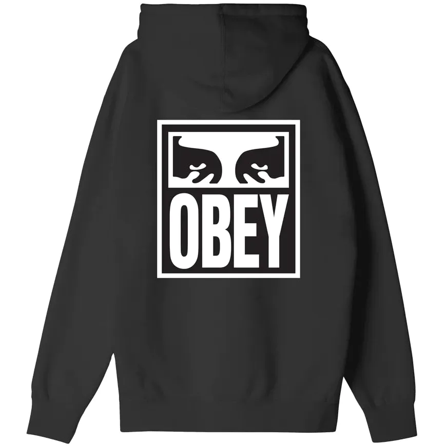 Obey felpa con cappuccio da adulto Eyes Icon Premium 112843126 A607800 nero