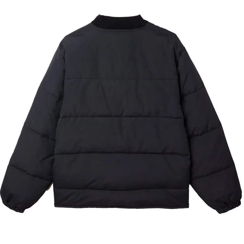 Obey Giacca invernale Charlie con cerniera e tasche a toppa con pattina 121800546 A630600 nero