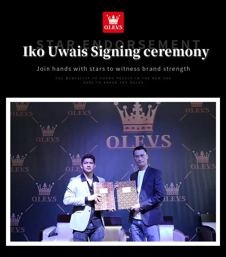 OLEVS 9807 Men's Luxury Watch - A Celestial Timepiece