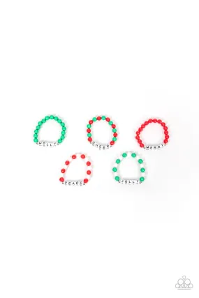 Paparazzi Starlet Shimmer Kids Christmas / Holiday Stretch Bracelet - P9SS-MTXX-325XX