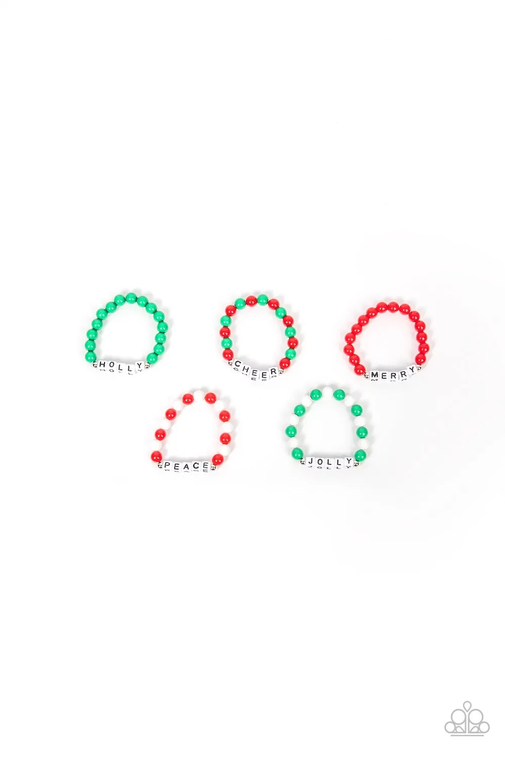 Paparazzi Starlet Shimmer Kids Christmas / Holiday Stretch Bracelet - P9SS-MTXX-325XX