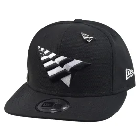 Paper Planes New Era Old Crown Men's Snapback Hat Black-Green Bottom