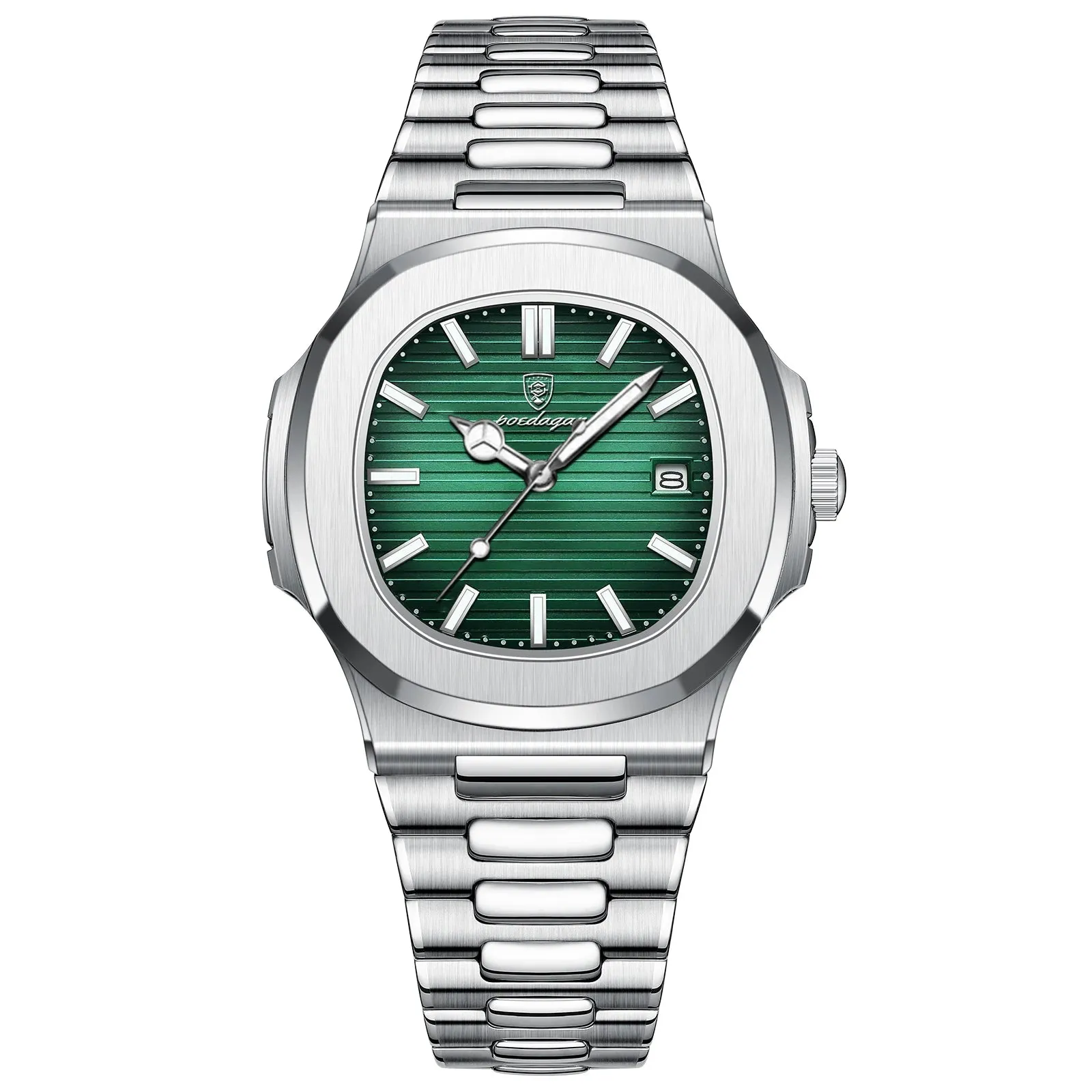 POEDAGAR Luxury Men's Waterproof Watch – Luminous, Leather Strap, Sporty & Casual