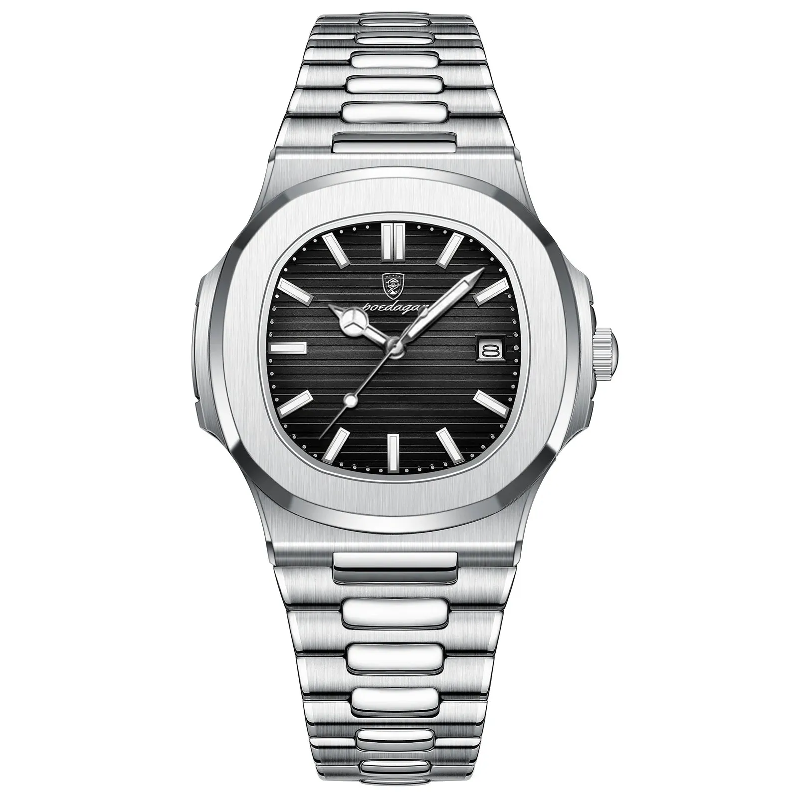 POEDAGAR Luxury Men's Waterproof Watch – Luminous, Leather Strap, Sporty & Casual