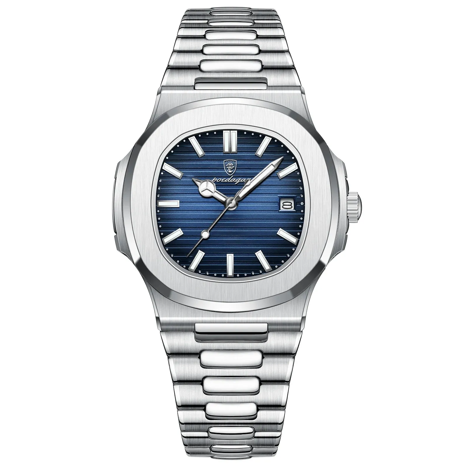 POEDAGAR Luxury Men's Waterproof Watch – Luminous, Leather Strap, Sporty & Casual