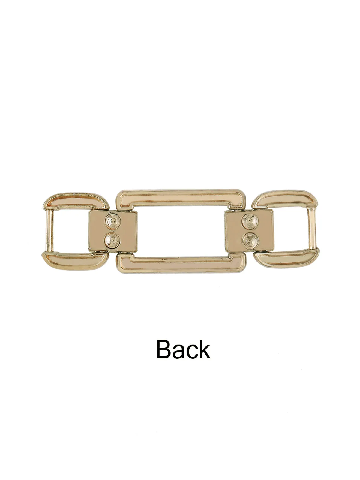 Rectangle Shape Diamond Golden Colour Decorative Belt Buckle