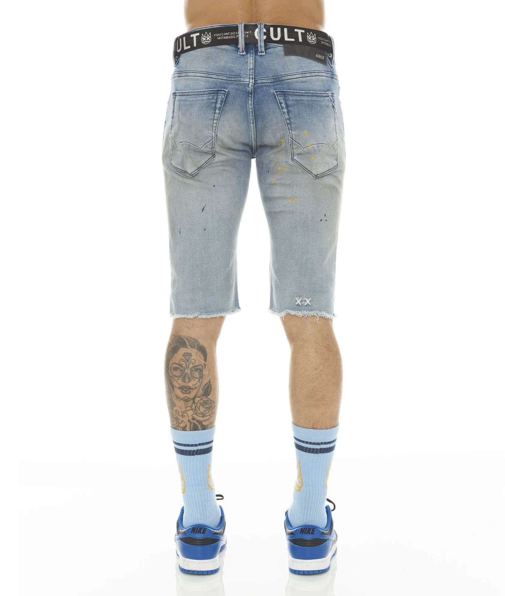 ROCKER SHORT STRETCH w/ACAI BELT IN VAPOR