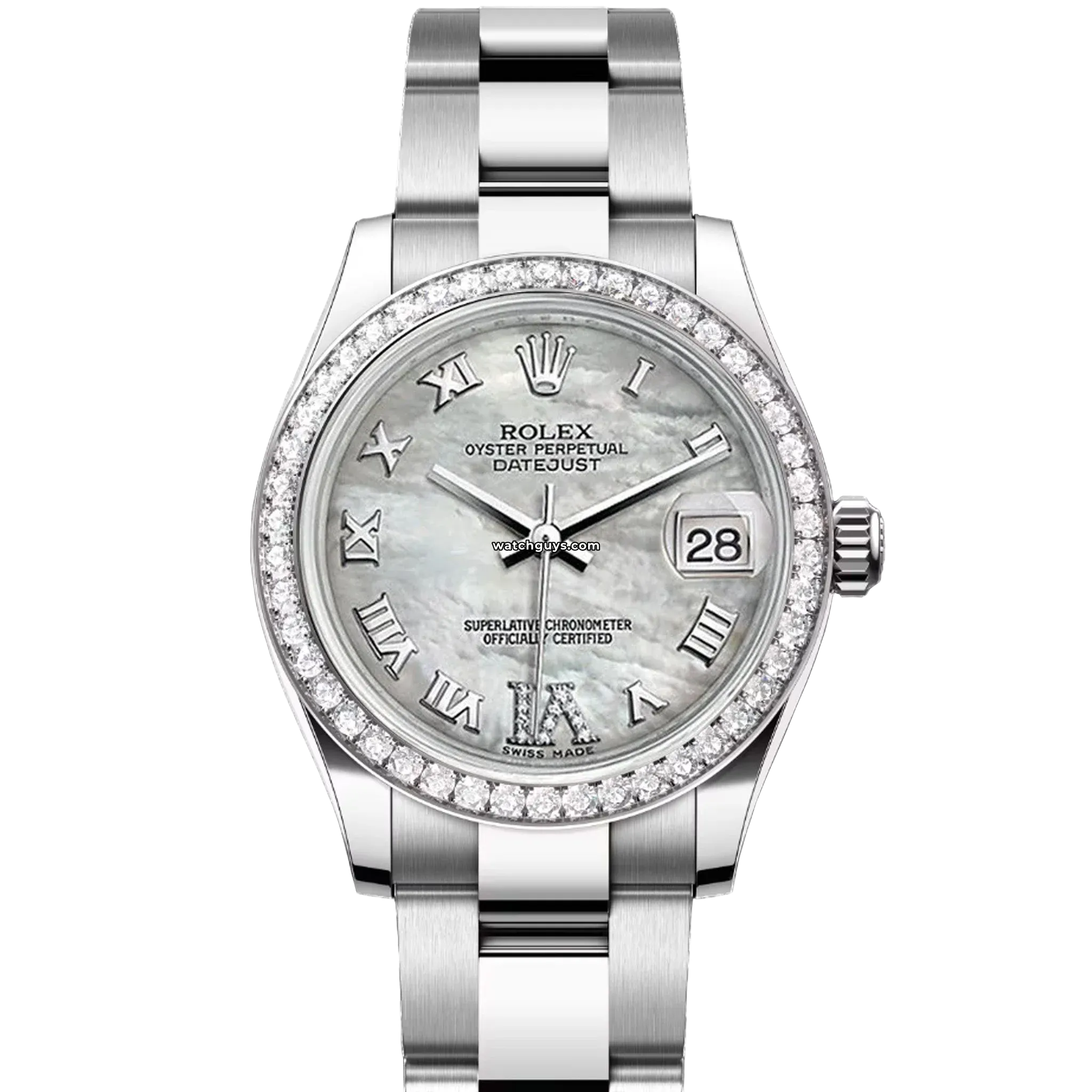 Rolex Datejust 178384 Mother of Pearl Roman Oyster