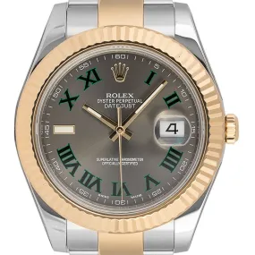 Rolex Datejust 41 Oystersteel and Yellow Gold Slate Dial 126333