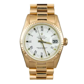 Rolex Datejust 68278 White Roman President